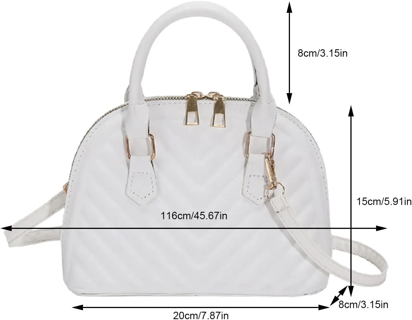 Ladies Fashion Solid Color Leather Versatile Handbag Double Zipper Messenger Bag Canvas Messenger (Black, One Size)