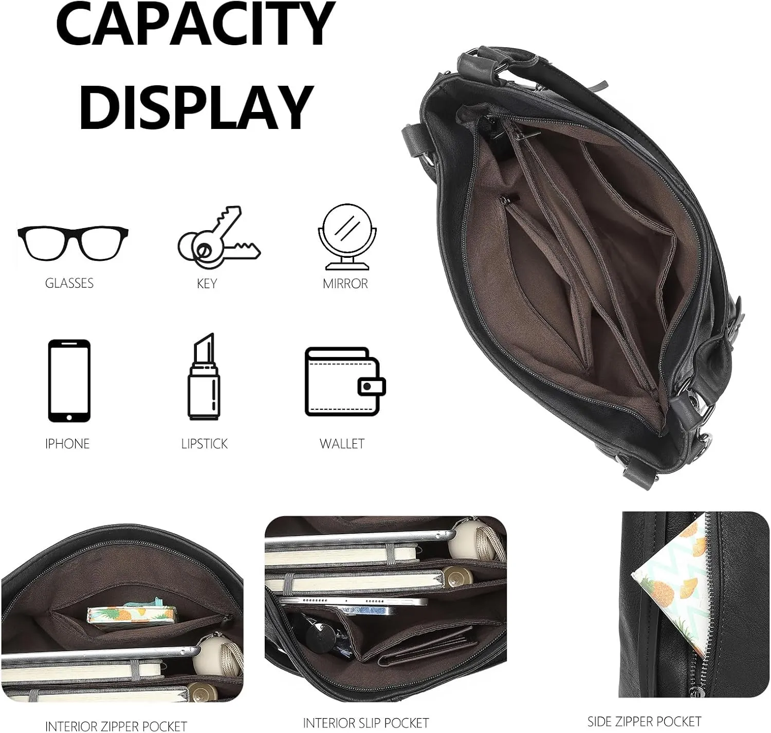 Ladies Purses and Handbags Large Leather Purse Crossbody Bags For Women Bag Shoulder Tote Hobo Bag With Pockets New