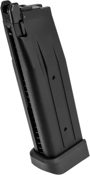 Lancer Tactical x KLI 1911 Airsoft Hi-Capa Baba Yaga Green Steel Airsoft Pistol (Green Gas 28 Round Magazine)