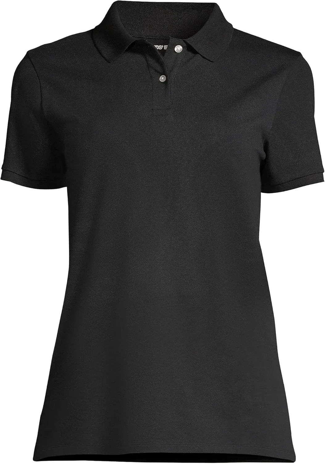 Lands' End Women's Mesh Cotton Short Sleeve Polo Shirt