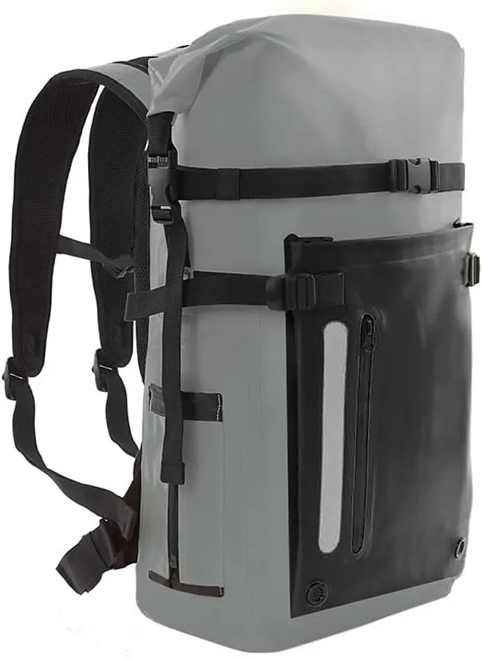 LANGWEI Waterproof Dry Bag Backpack, 30L Diving Equipment Dry and Wet Separation Bag, Float Roll Top Waterproof Duffel for Swim Beach Kayaking Boating Rafting