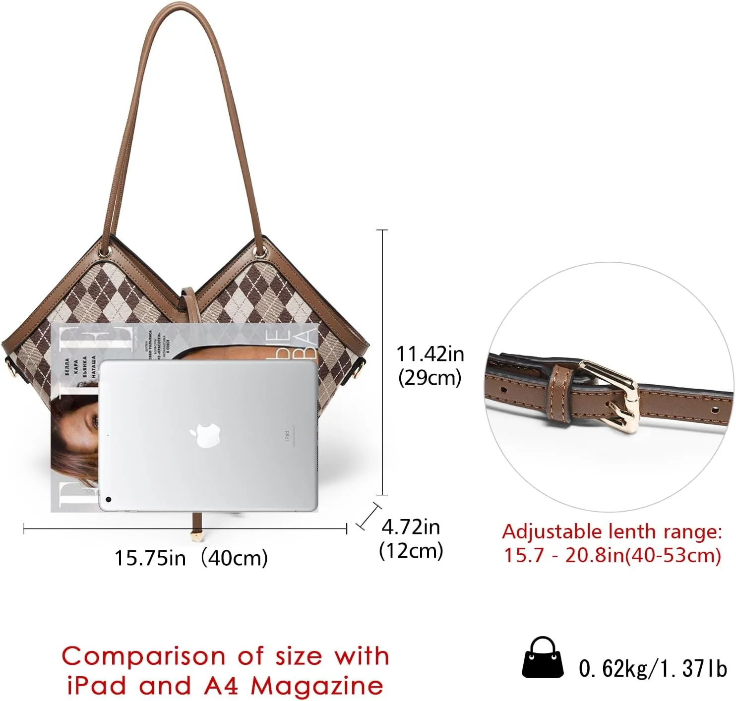 LAORENTOU Women Suede Shoulder Handbags Top Handle Bag Retro Tote Style Medium Size Purse for Ladies
