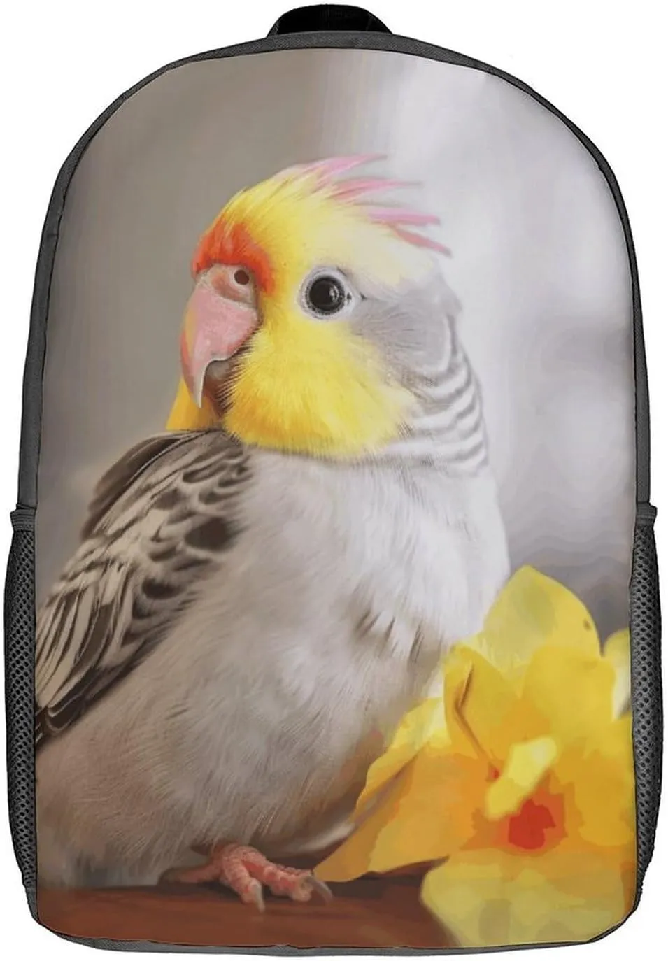 Laptop Backpack for Men 17 Inch Cute Cockatiel Work Casual Backpack Lightweight Travel Shoulder Bag