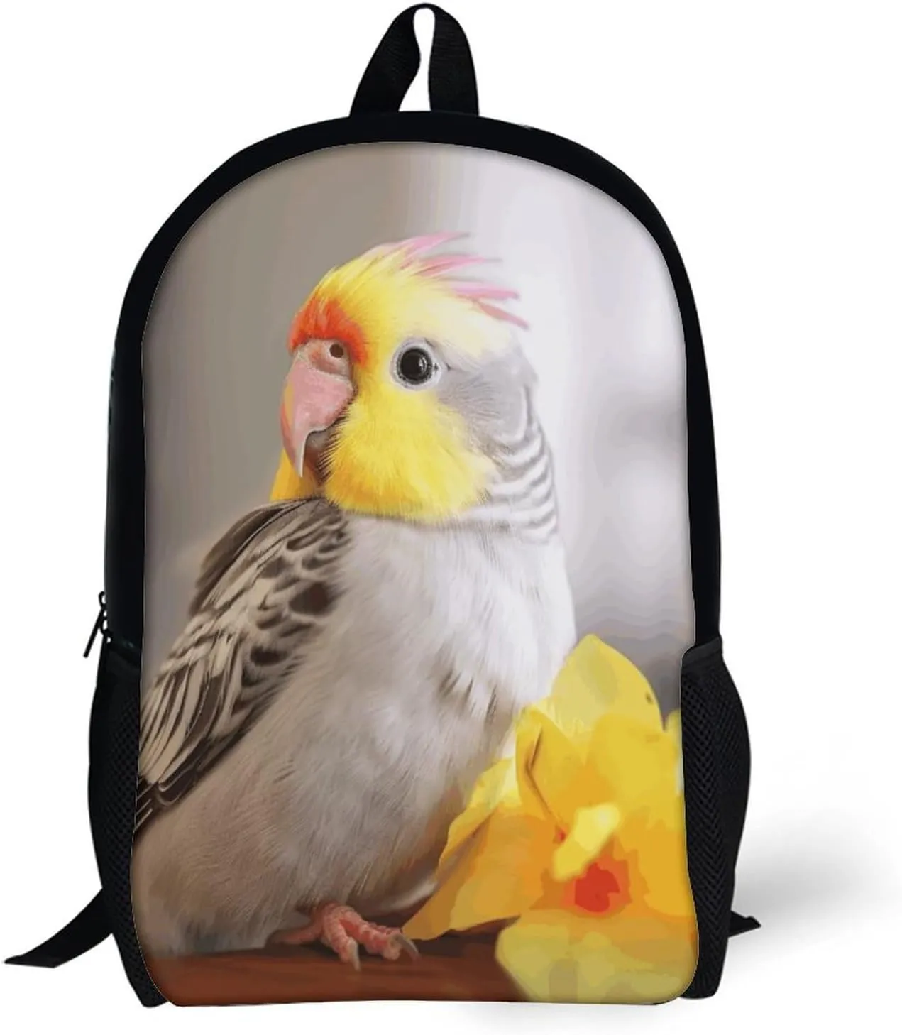 Laptop Backpack for Men 17 Inch Cute Cockatiel Work Casual Backpack Lightweight Travel Shoulder Bag