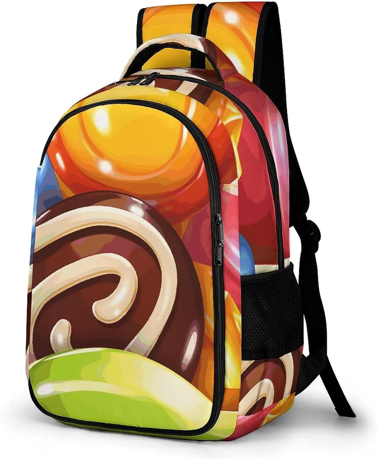 Laptop Backpack for Men Women Daypack Cartoon Candy Computer Bag Travel Backpacks Laptop Bag