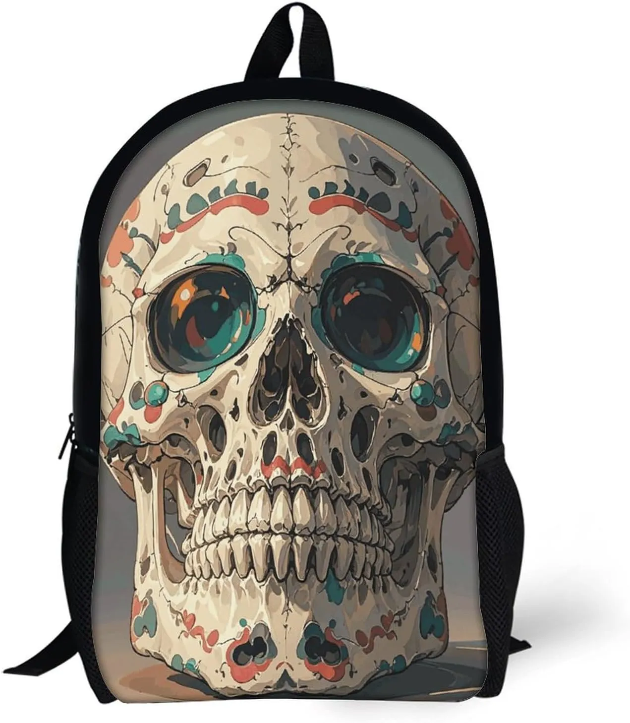 Laptop Backpack for Men Women Daypack Skull Rock Roll Skeleton Bone Computer Bag Travel Backpacks Laptop Bag