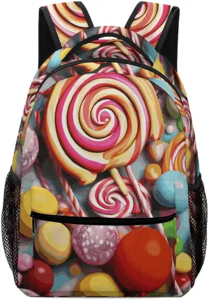 Laptop Backpack for Men Women Lightweight Daypack with Compartment Rucksack Candy Laptop Bag