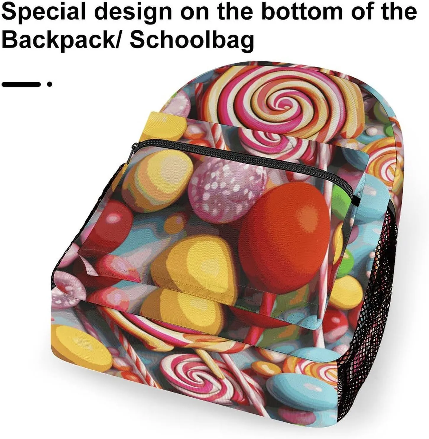 Laptop Backpack for Men Women Lightweight Daypack with Compartment Rucksack Candy Laptop Bag
