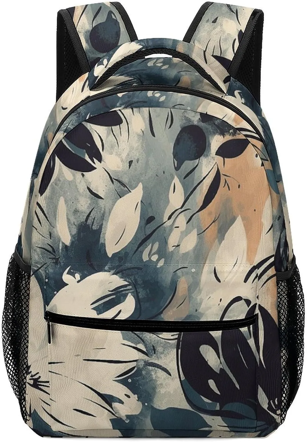 Laptop Backpack for Men Women Lightweight Daypack with Compartment Rucksack Drawing of Flowers Laptop Bag