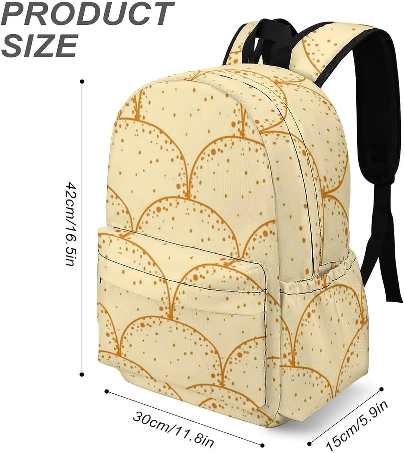 Laptop Backpack for Men Women Russian Pancake Travel Work Backpack with Compartment Large Capacity Daypack Business Work Bag