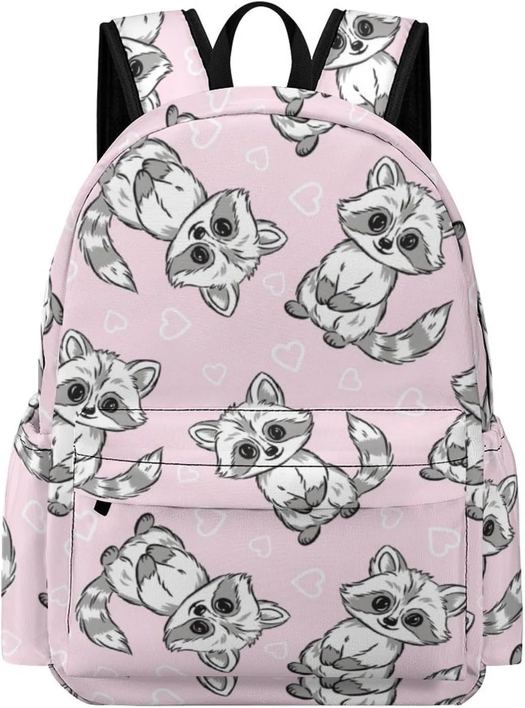 Laptop Backpack for Men Women Summer Raccoon Cute Travel Work Backpack with Compartment Large Capacity Daypack Business Work Bag