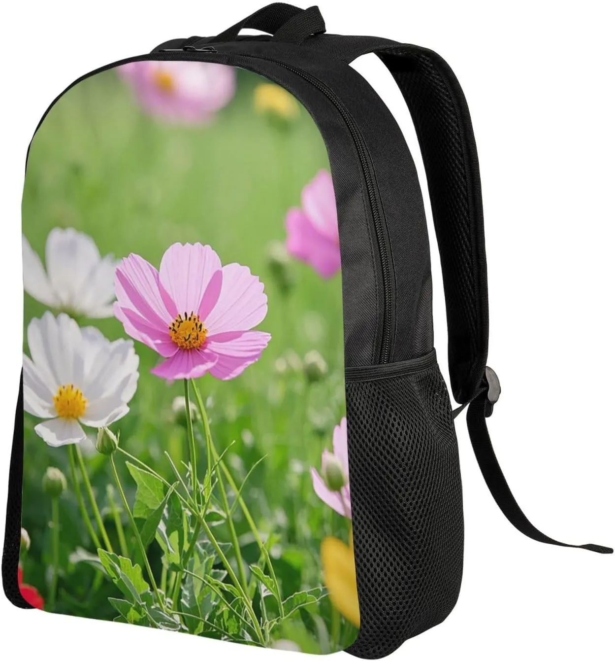 Laptop Backpack for Women Men Carry-on Backpack Color flowers Daypack Lightweight Travel Shoulder Bags