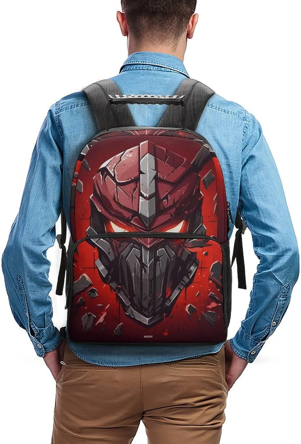 Laptop Backpack Red Helmet Daypack Computer Bag Travel Laptop Bag Casual Nurse Bag for Women Men