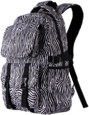 Laptop Backpack Women Lightweight Multi Pocket and 17 inch Carry on Backpack for Work Travel White Stripes