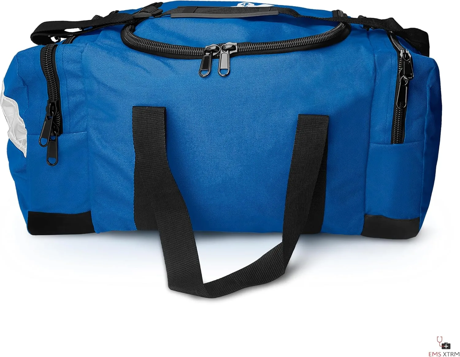 Large EMT Bag - Spacious, Multi-Compartment Medical Bag, Empty First Aid Bag for EMS, Hospitals, and Rescue Teams, Durable and Water-Resistant (Blue)