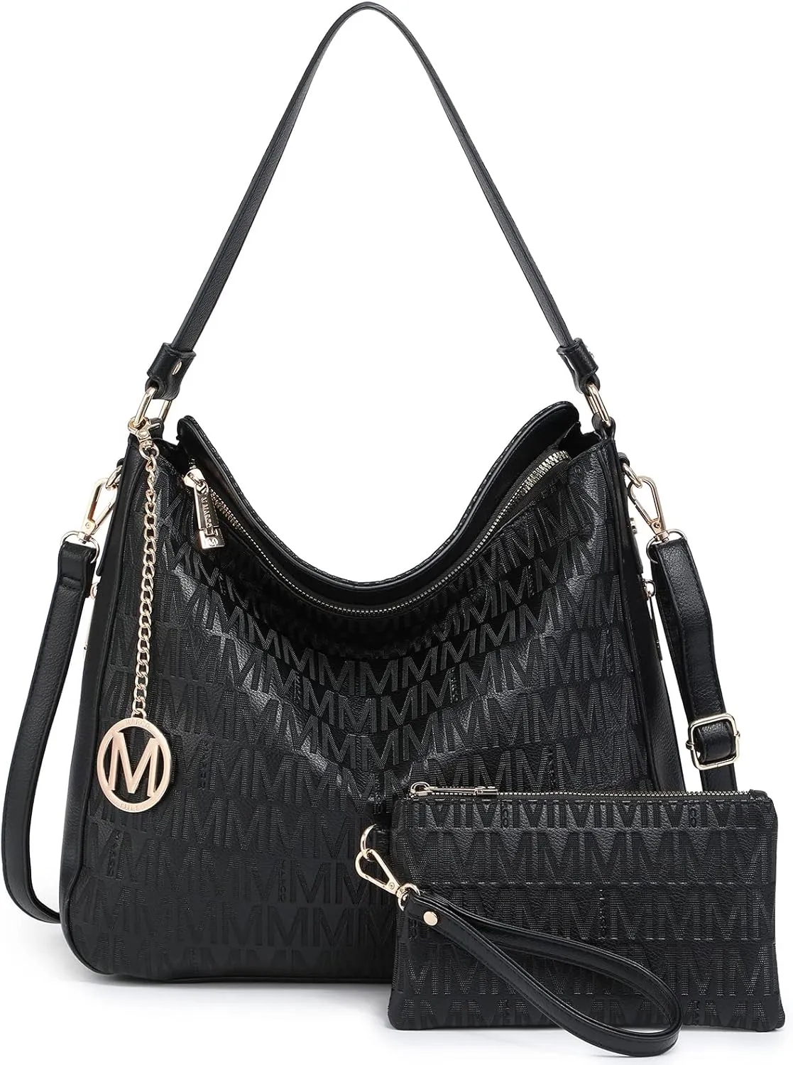 Large Hobo Bags for Women Designer Crossbody Shoulder Purses PU Leather Tote Handbags with Wallet