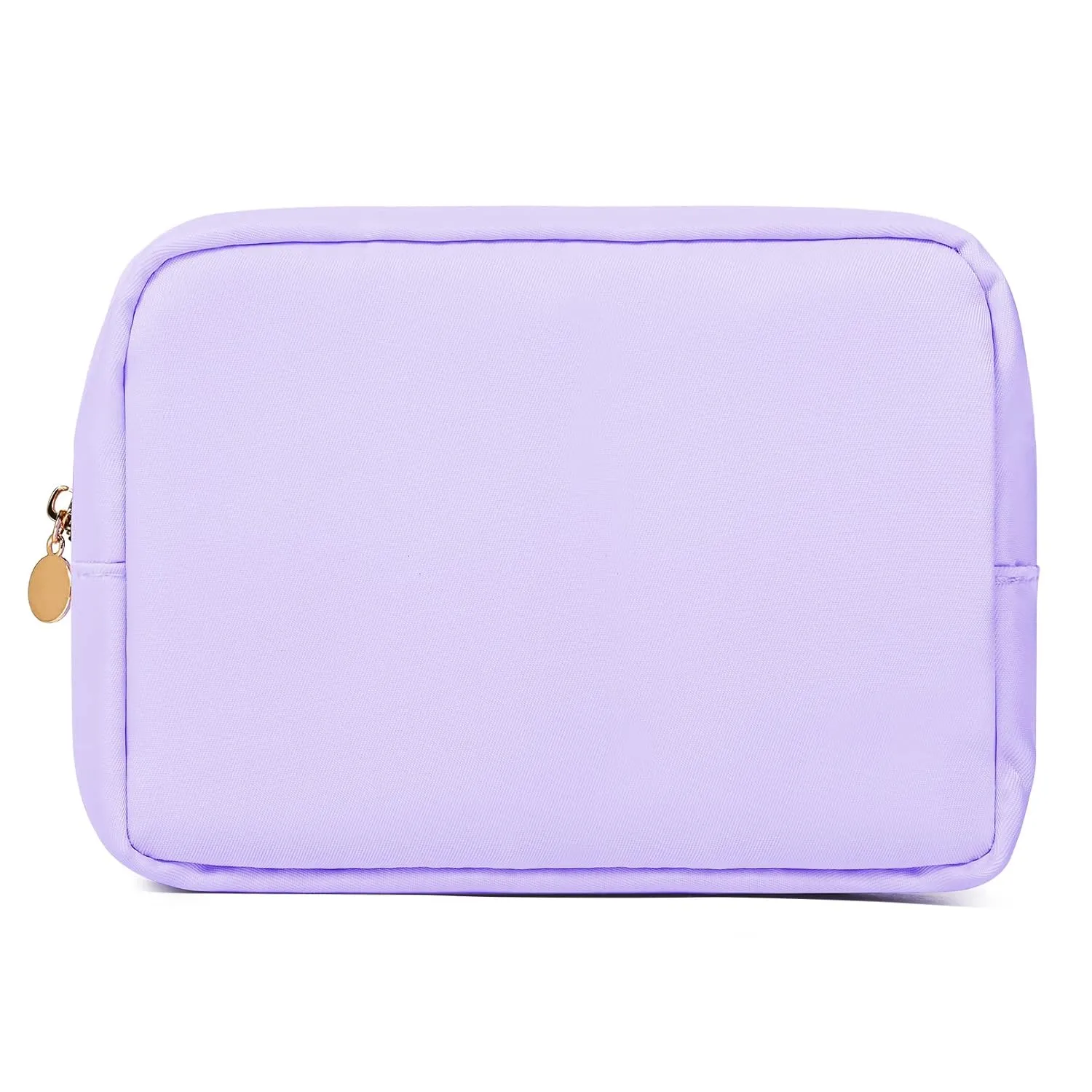 Large Makeup Bag Travel Bag Pouch, Purple Toiletry Bag Makeup Organizer Nylon Bag Cosmetic Preppy Bag Zipper Pouches Brides Bag
