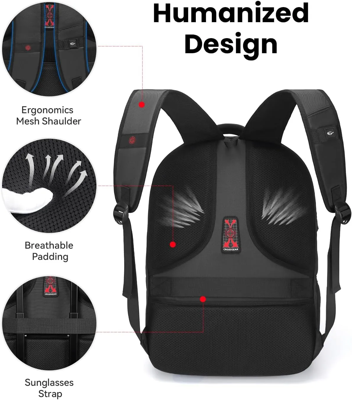 Large Travel Backpack Waterproof Laptop Bag Airline Approved Business Office Work Computer Casual Daypacks TSA Lock Anti-Theft Bookbag with USB Port Fit 17.3 inch Laptops for Men Women