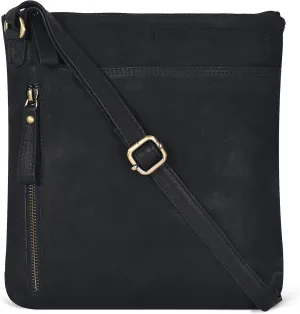 Leather Crossbody Bags for Women - Ladies Sling Handbags - Medium Cross body Purses Handbags - Purses For Women
