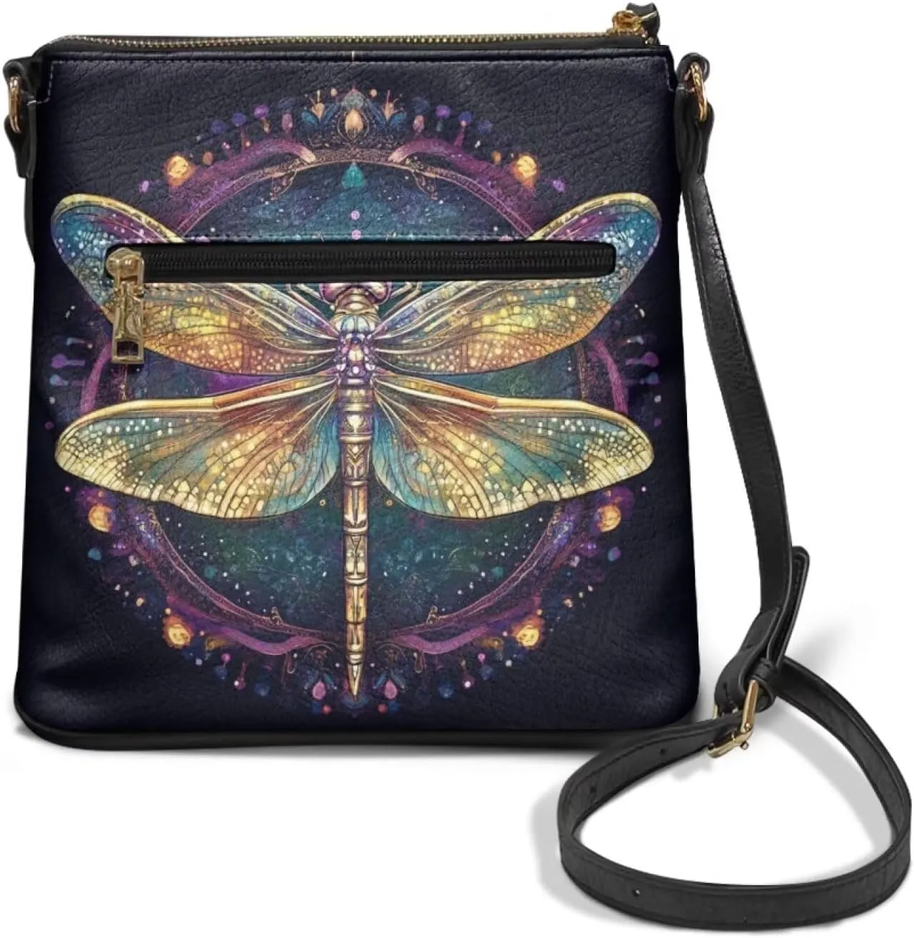 Leather Women Crossbody Hobo Bag Satchel Purse Handbag with Adjustable Shoulder Strap and Zipper Pockets
