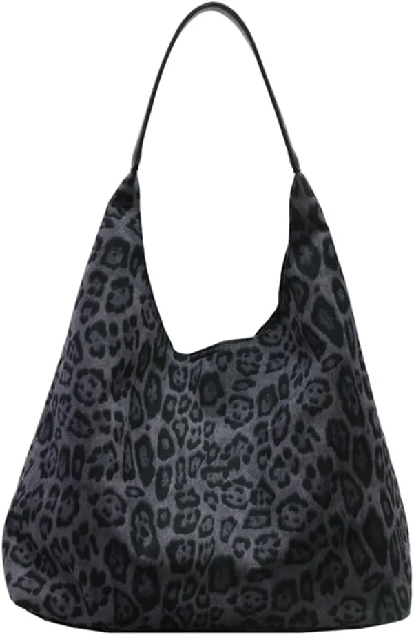 Leopard Purse for Women Slouchy Hobo Bag Cheetah Print Tote Bag Purse