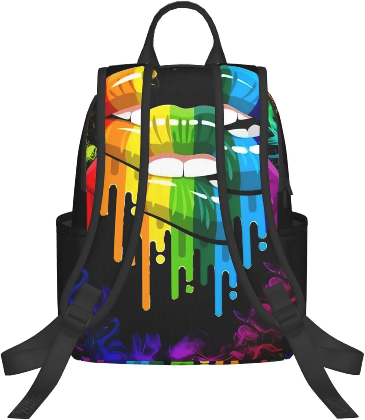 LGBT Gay Rainbow Lesbian Pride Lips Travel Laptop Backpack Casual Backpacks Double Shoulder Daypack Notebook Rucksack Work Bags Sports Bag for Hiking Camping Beach