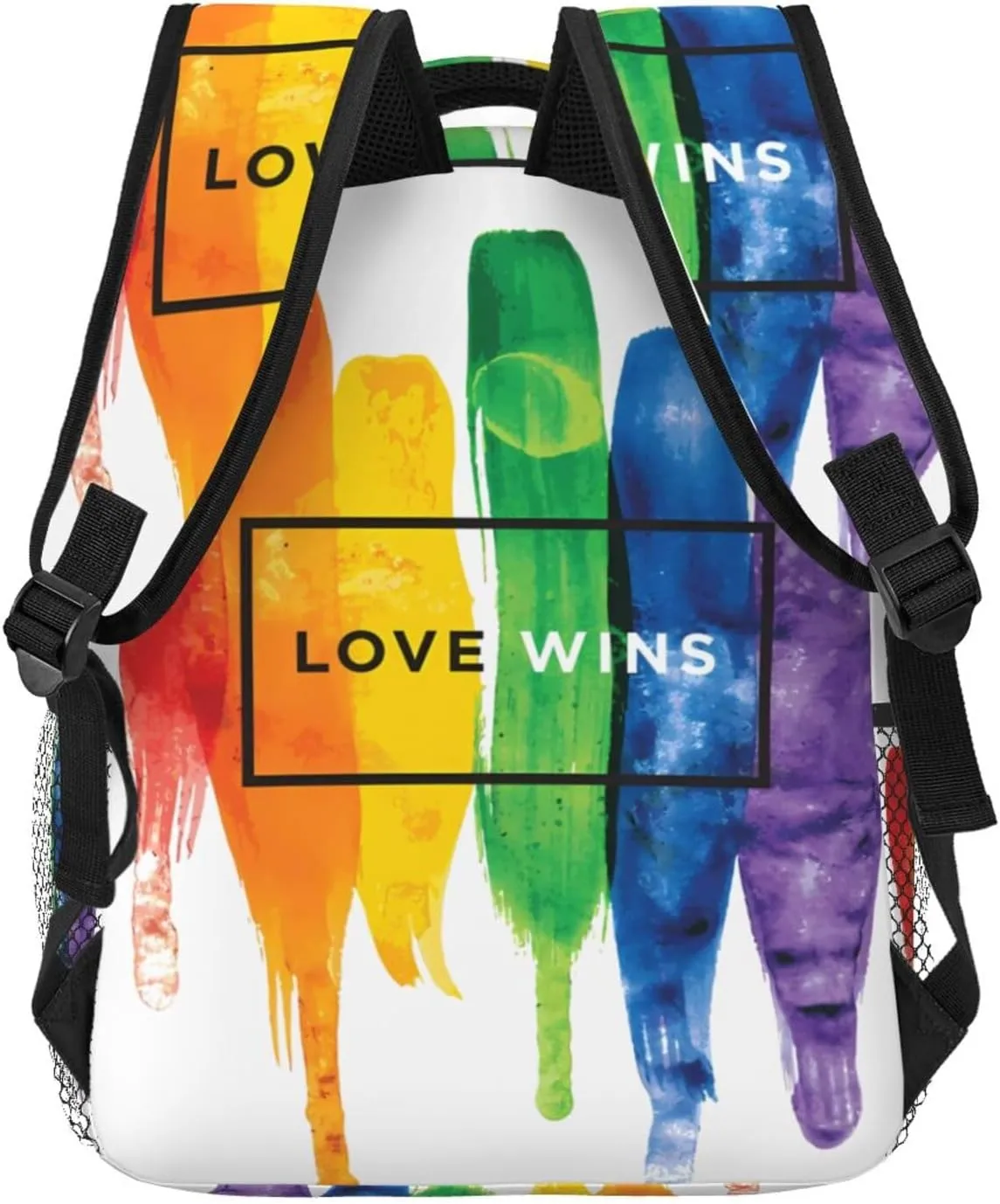 Lgbt Pride Rainbow Gay Love Wins Rainbow Backpacks 15 Inch Laptop Backpack Multipurpose Double Shoulder Bag For Men Women Gifts