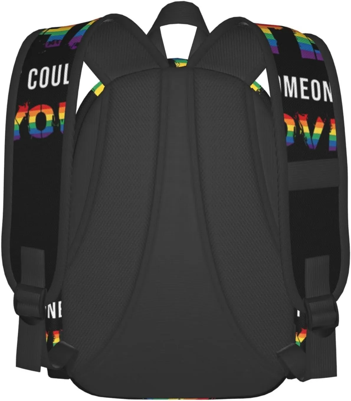Lgbt Rainbow Gay Pride Flag Hate It Could Be Someone You Love Laptop Backpack Shoulder Bag Laptop Pack Travel Backpacks Commuter Back Pack Casual Daypack Bags With Side Pockets