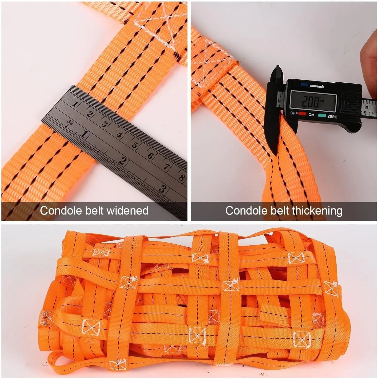 Lifting Hoisting Net - Polyester Cargo Hanging Net, Tear Resistant Nylon Cargo Sling Net, Loading and Unloading Garden Lifting Net Straps Handling Straps(1.5 X 1.5M/Mesh 10cm/Load 2.5t)