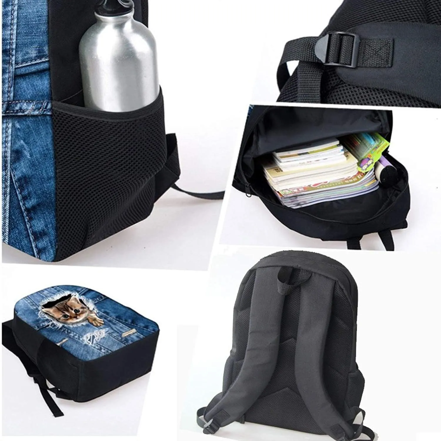 Lightning Backpack for Kids Boys Flame Basketball Print Primary School Bag Bookbag Elementary Students Backpacks Set with Lunch Box Pencil Holder,3 Pack