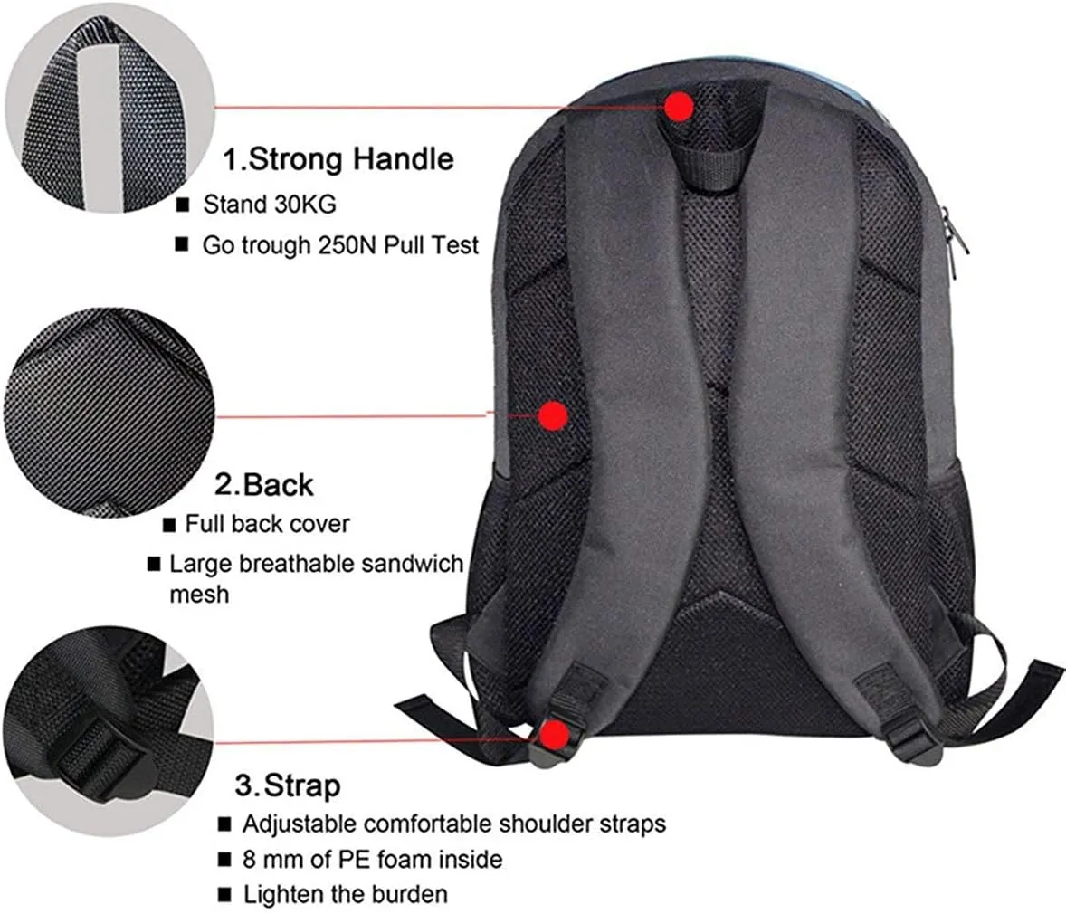 Lightning Backpack for Kids Boys Flame Basketball Print Primary School Bag Bookbag Elementary Students Backpacks Set with Lunch Box Pencil Holder,3 Pack