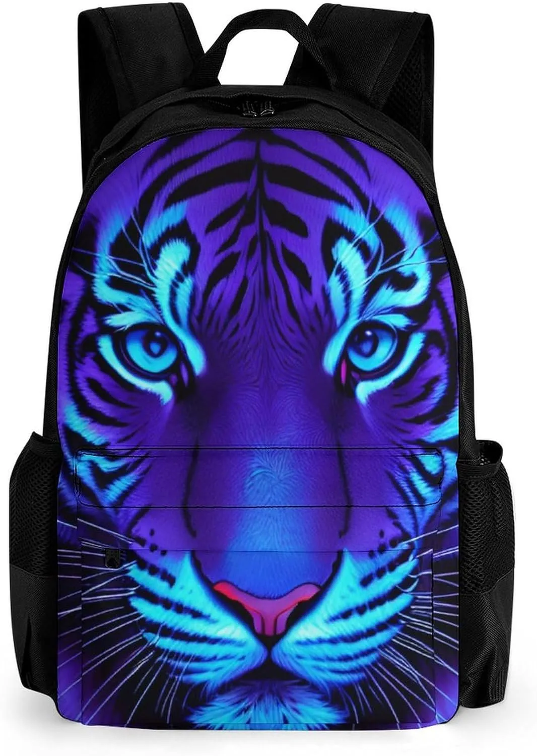 Lightweight Daypack Backpack for Sports Travel Running - Large Capacity Multipurpose Anti-Theft Bookbag, Trippy Tiger Animal Art Laptop Backpack Daypack