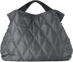 Lightweight Quilted Puffer Tote Bag for Women, Shoulder Bag with Adjustable Straps, Large Capacity Puffy Tote