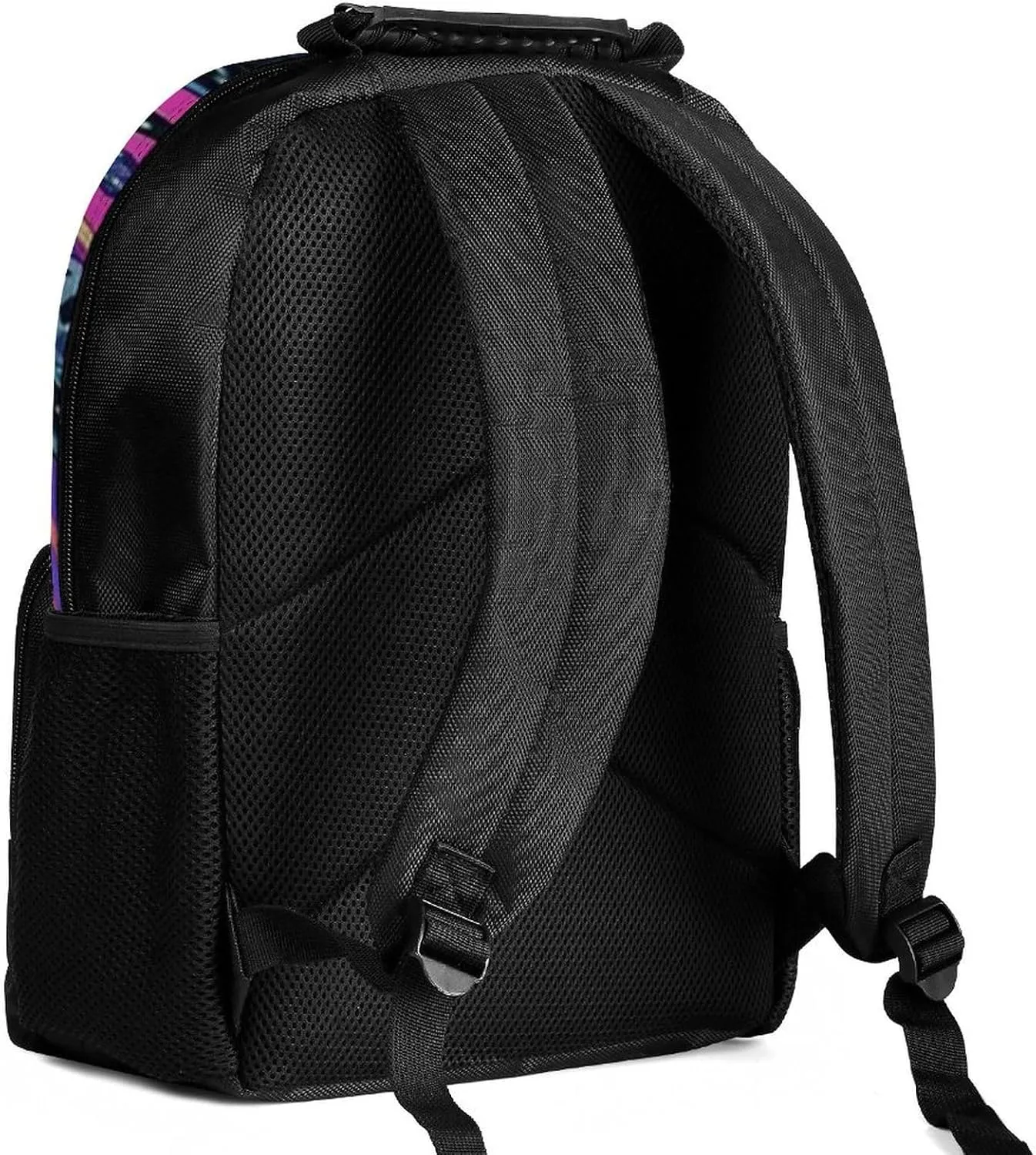 Lightweight Rucksacks for Climbing Outdoors Walking Cycling - Large Capacity Anti-Theft Multipurpose Carry On Bag, Beautiful Gothic Woman Neon Art Camping Outdoor Backpack