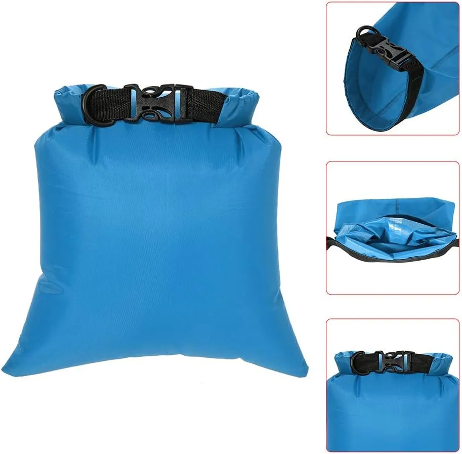 Lixada Waterproof Dry Bags, 3/5/6 Pack Ultimate Dry Sack - 3L 5L 8L Lightweight, Roll Top Outdoor Dry Sacks for Kayaking Camping Hiking Traveling Boating Water Sports