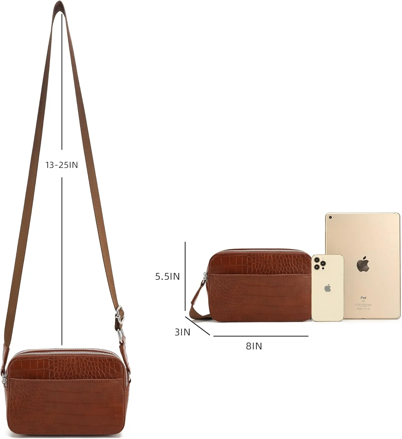 lola mae Quilted Crossbody Bag, Trendy Design Shoulder Purse