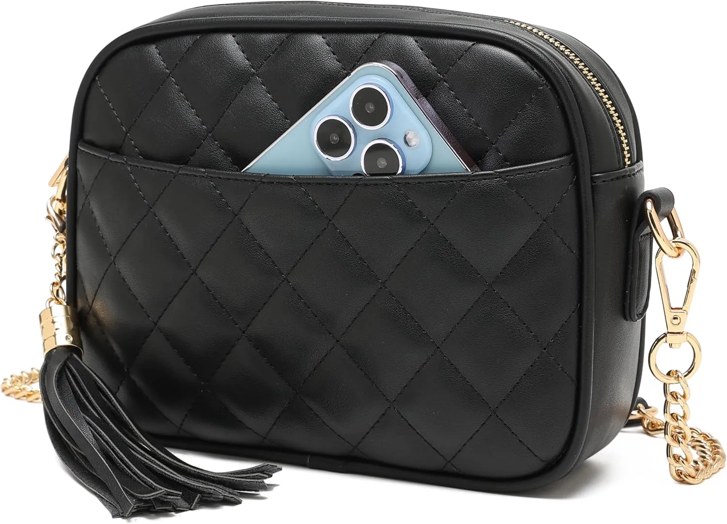 lola mae Quilted Crossbody Bag, Trendy Design Shoulder Purse