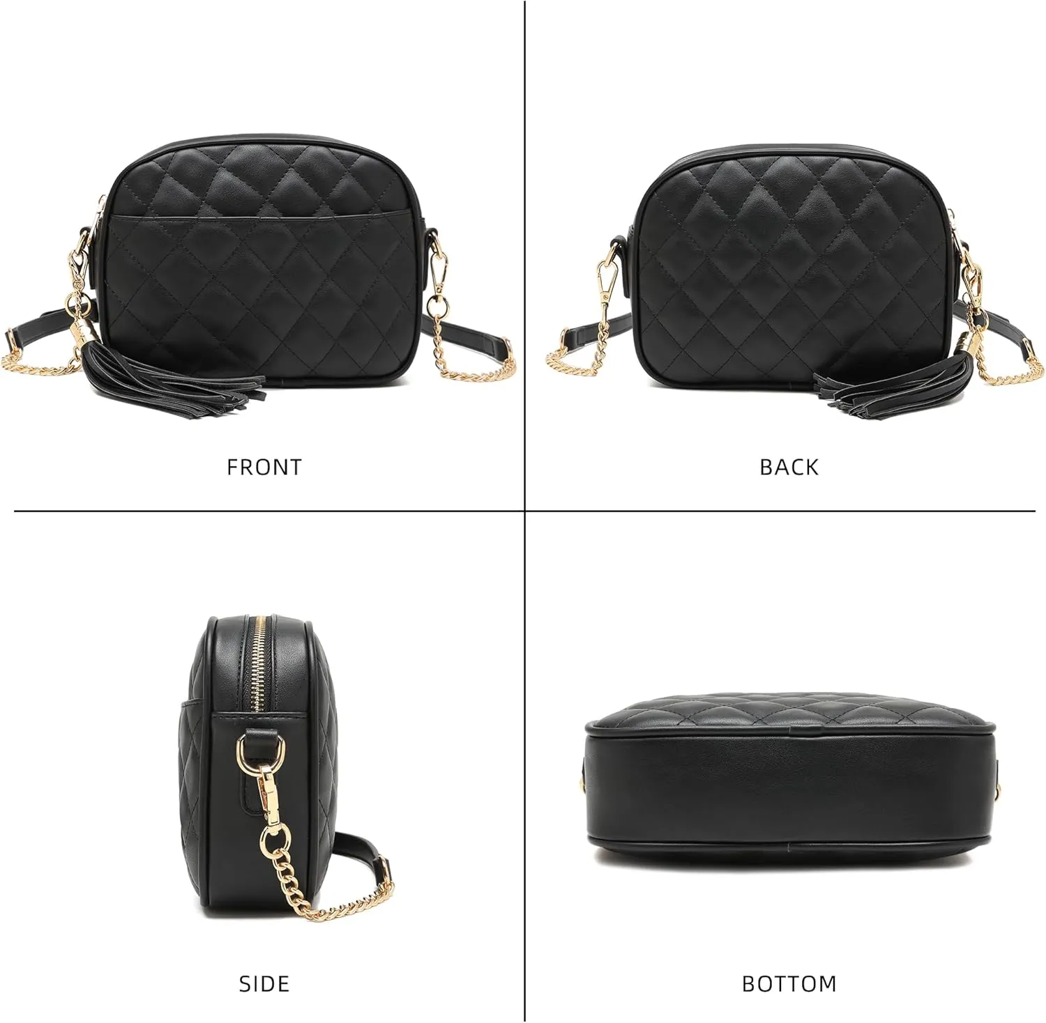 lola mae Quilted Crossbody Bag, Trendy Design Shoulder Purse