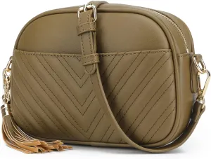 lola mae Quilted Crossbody Bag, Trendy Design Shoulder Purse