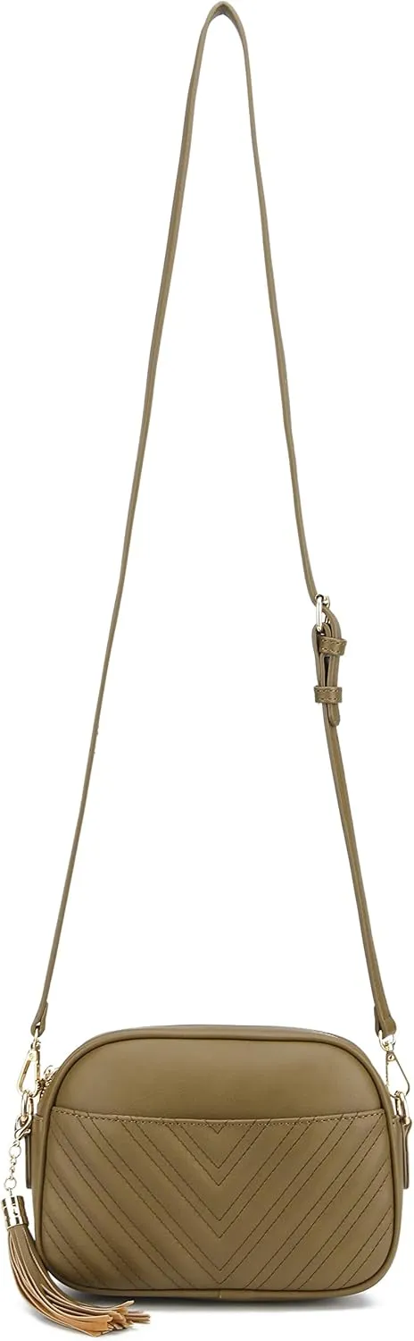 lola mae Quilted Crossbody Bag, Trendy Design Shoulder Purse