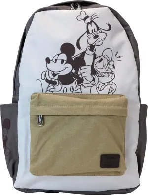 Loungefly Disney Mickey and Friends Canvas & Nylon Full-Size Backpack
