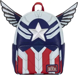 Loungefly Marvel Falcon Captain America Cosplay Mini Backpack