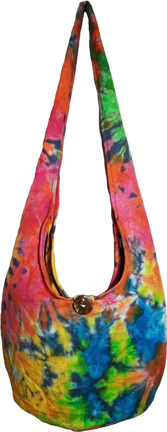 Lovely Creations Hippie Boho New Elephant Crossbody Bohemian Gypsy Sling Shoulder Bag Small Size