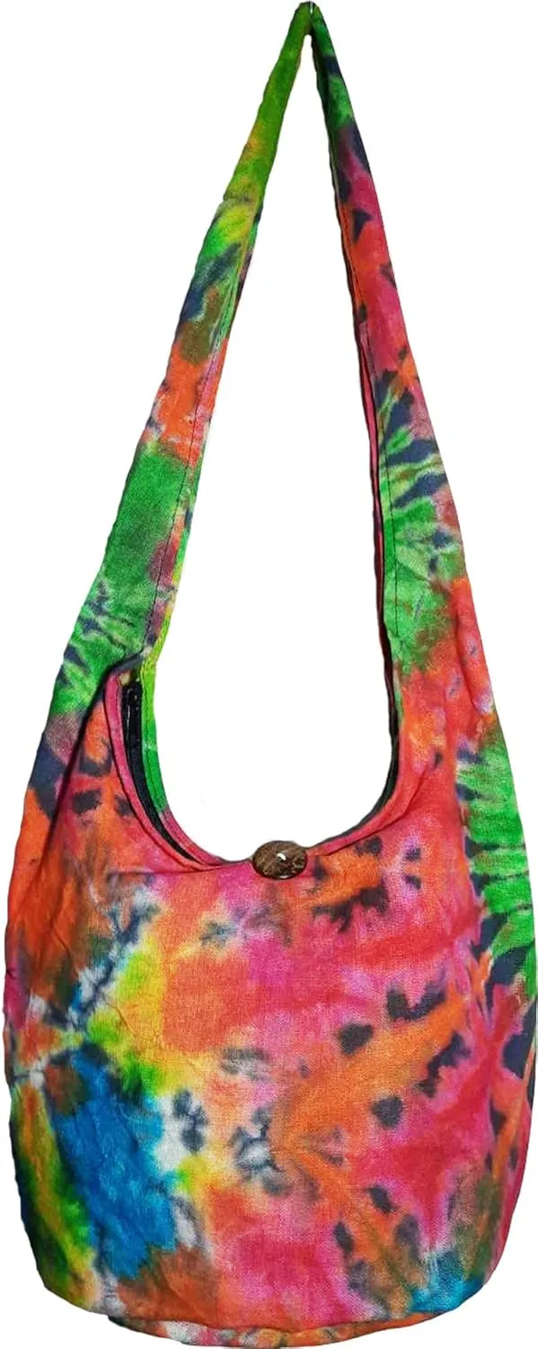 Lovely Creations Hippie Boho New Elephant Crossbody Bohemian Gypsy Sling Shoulder Bag Small Size
