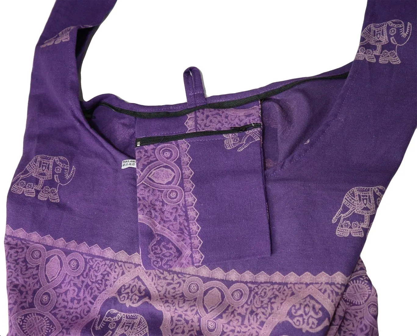 Lovely Creations Hippie Boho New Elephant Crossbody Bohemian Gypsy Sling Shoulder Large Size