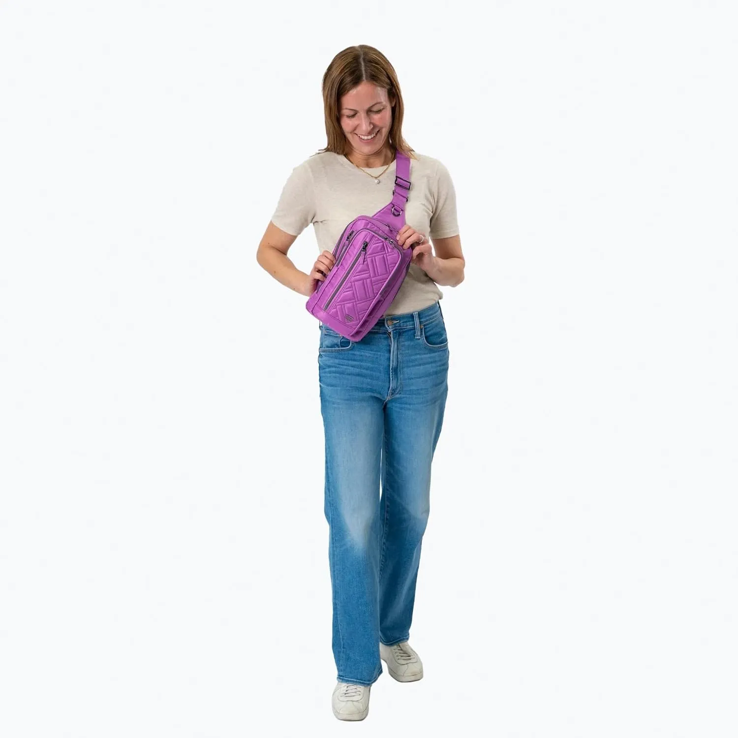 Lug Tailback Sling Bag, AQUAMARINE BLUE