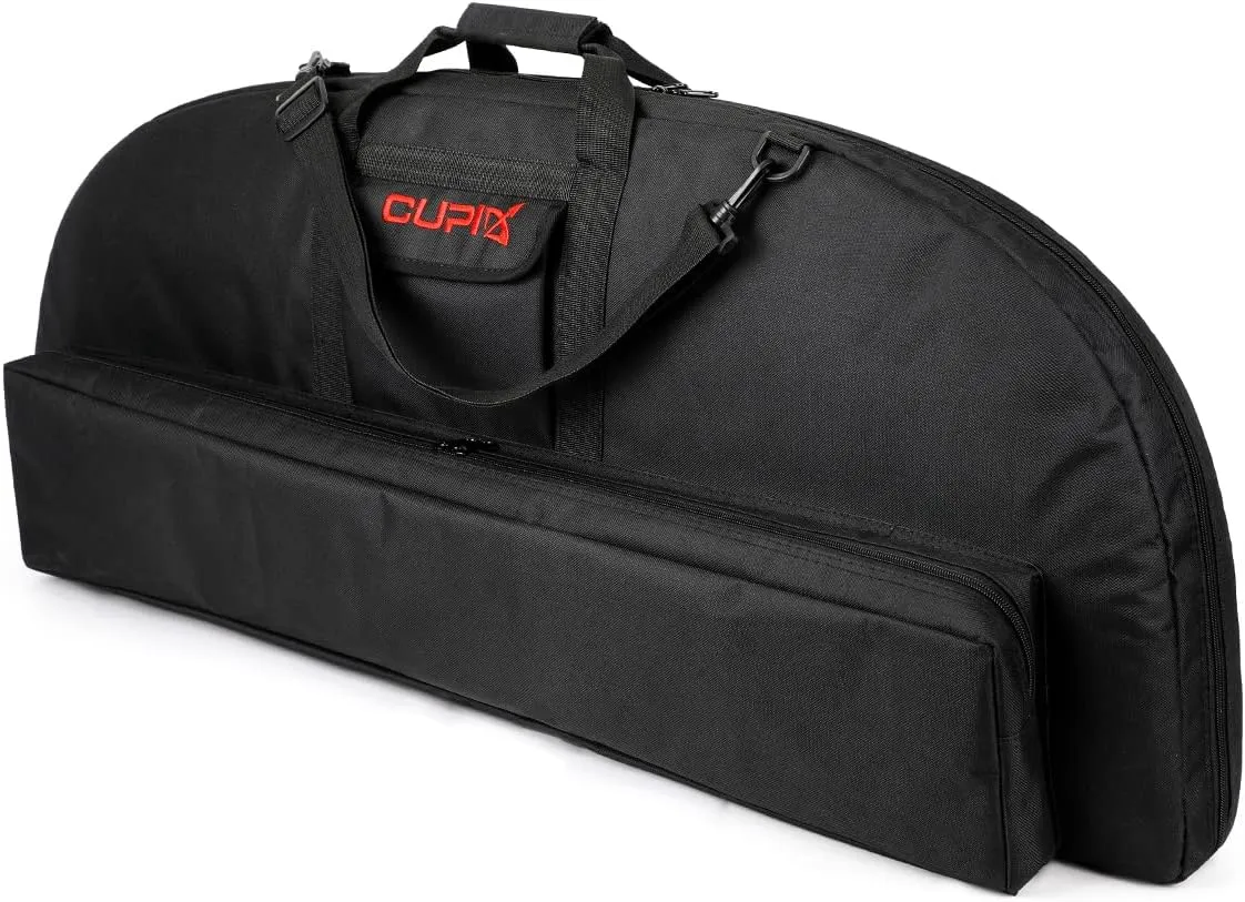 LWANO Compound Bow Case Soft Light-Weight Bow Bag with Arrow Pocket and Backpack Straps