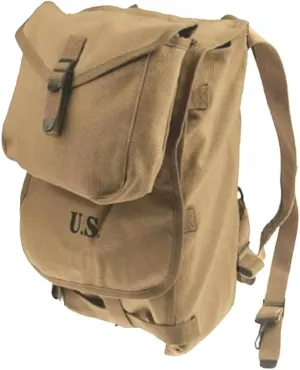 M1928 Haversack WW2 Vintage Khaki Canvas Bag Outdoor Hiking Large Capacity Bagpack Replica WWII US Gear