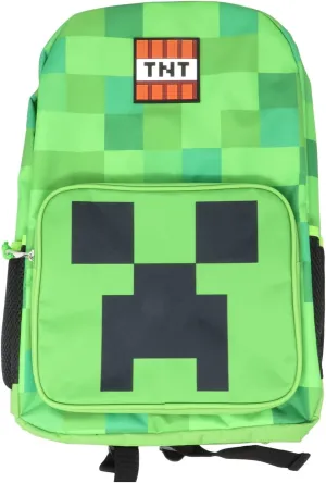 Mad Engine Minecraft Creeper Solo Backpack Bookbag