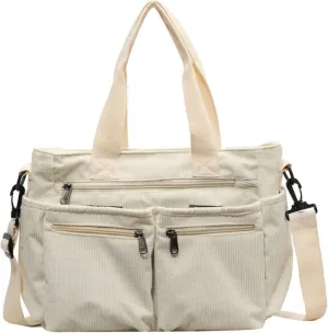 Makukke Tote Bag Women Large Crossbody Bag Stylish Handbag for Women Corduroy/Canvas Hobo Bag Fashion shoulder Bag Purse